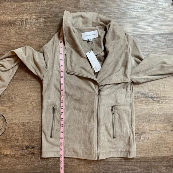 Cupcakes And Cashmere NWT Finleigh Toffee Zip Up Jacket Women's Size Small - Picture 6 of 6